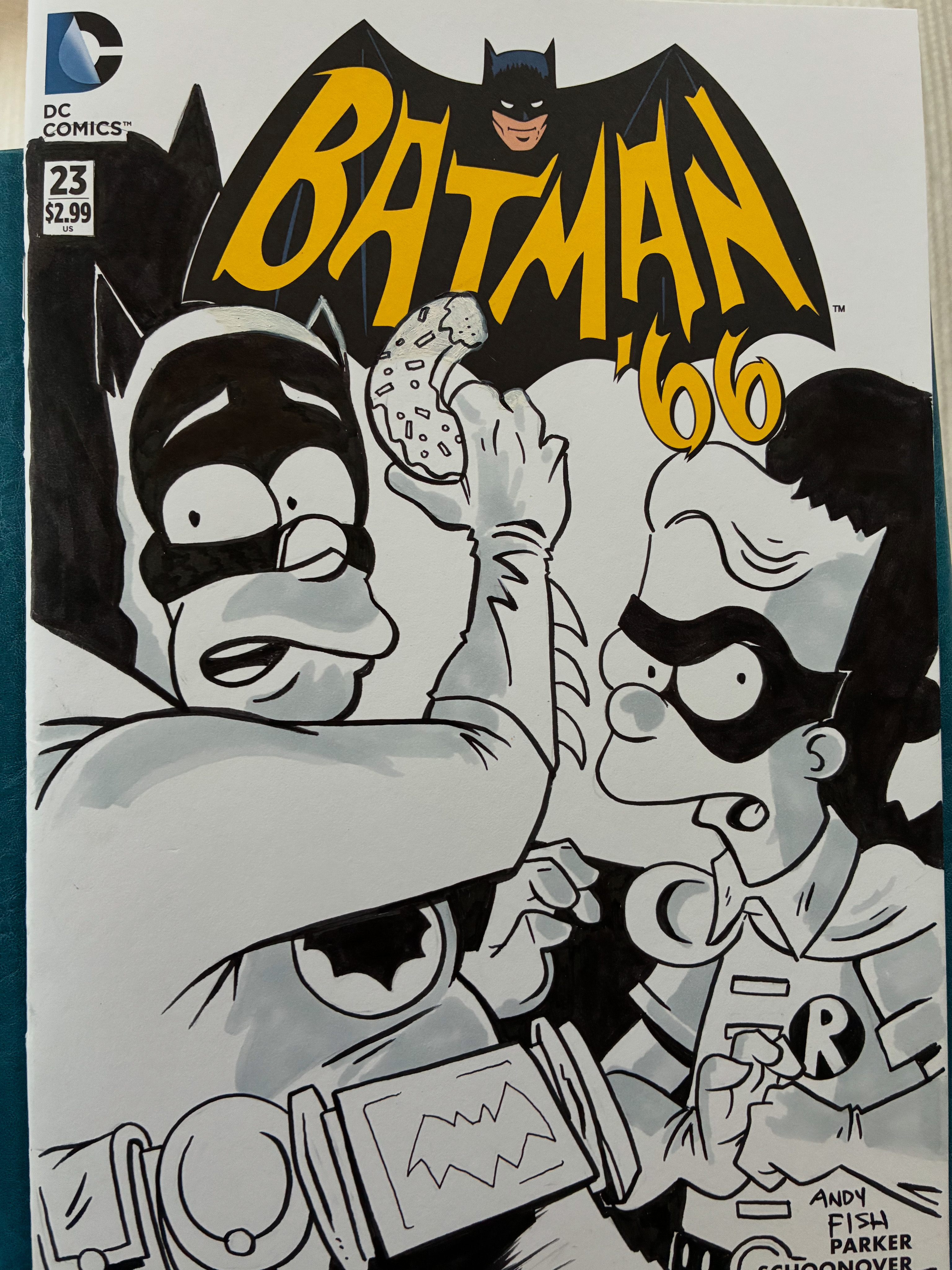 SIMPSONS BATMAN COMMISSION – It's Andy Fish!