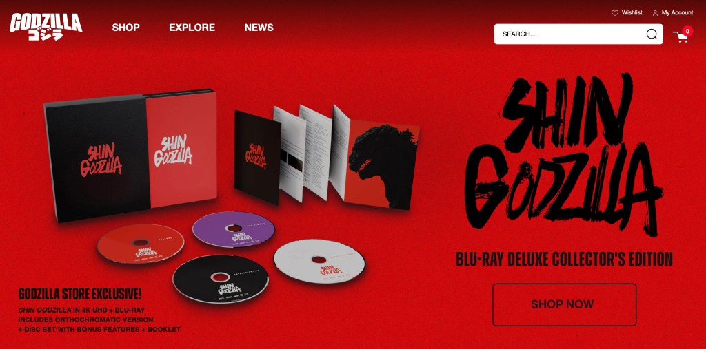 Why yes, there is an official Godzilla Store